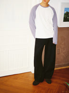 PLUM RAGLAN SWEATSHIRT